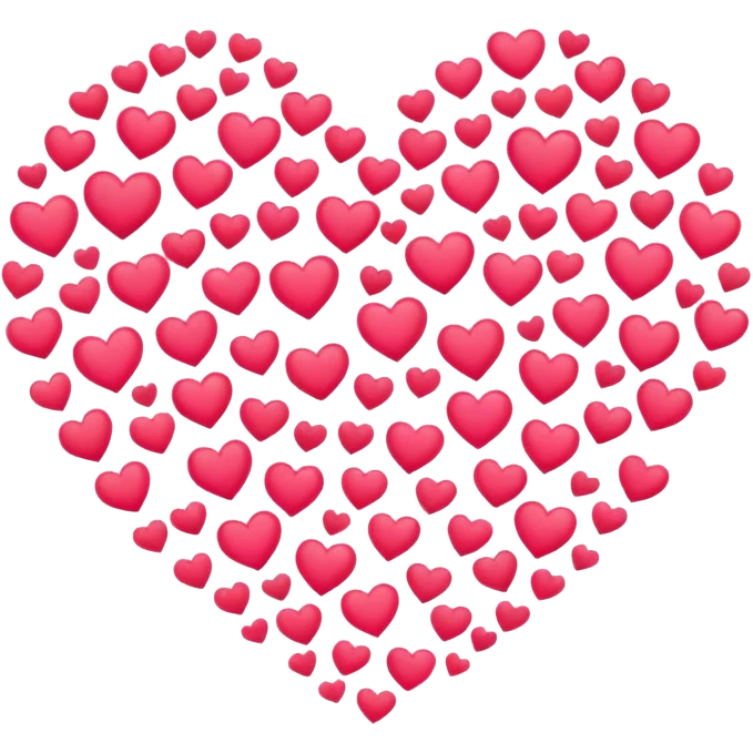 mixup the all love heart in one heart emoji