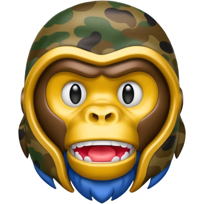 Сделай логотип Bape emoji