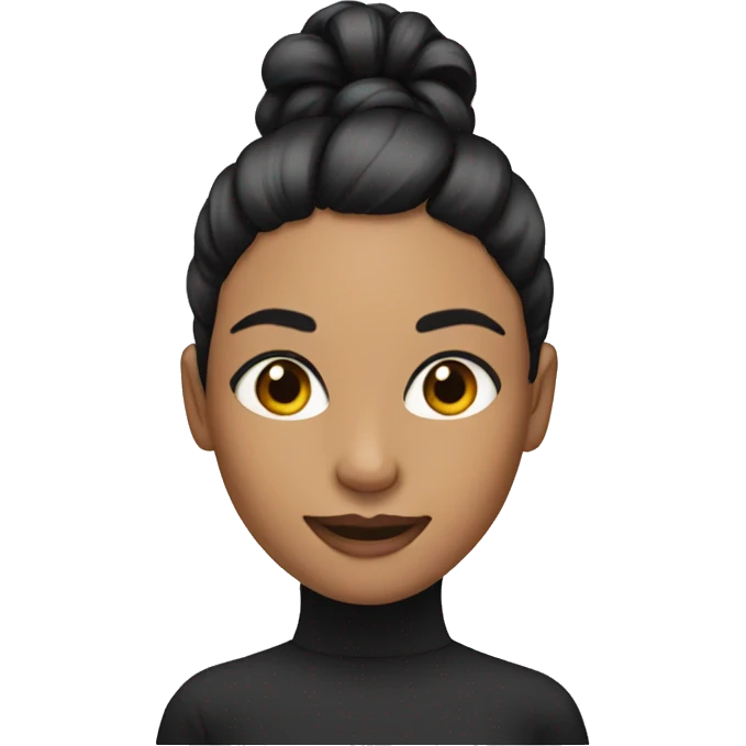 💁🏻‍♀️👚 with black ponytail emoji