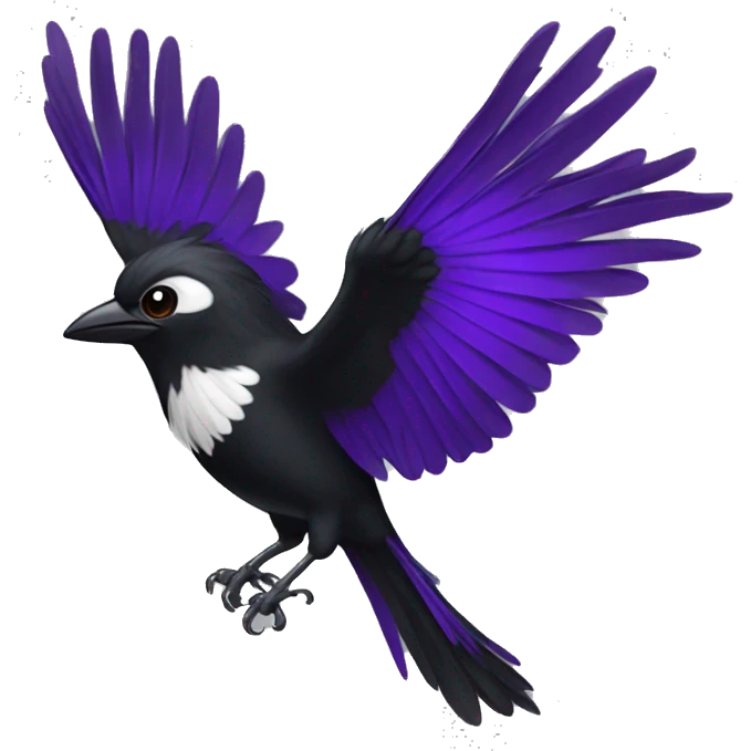 Swoop magpie purple emoji