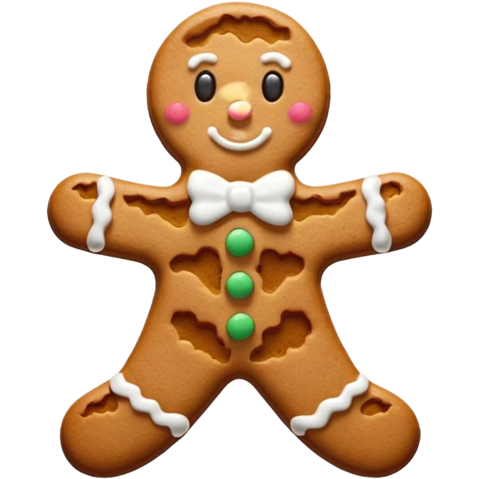 Gingerbread stylised emoji