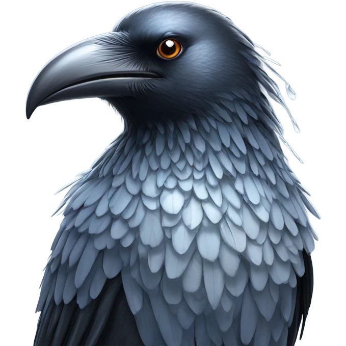 frozen crow emoji