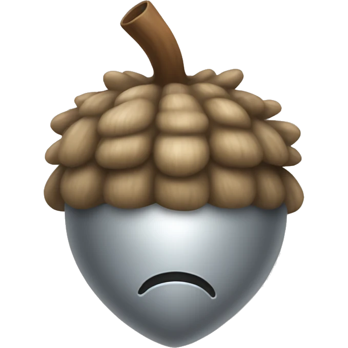 SINGLE, silver acorn emoji