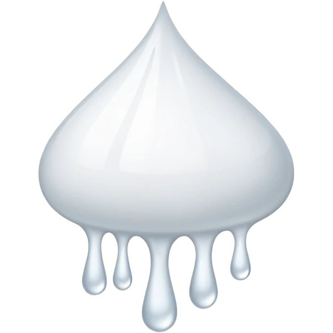 white glue drops falling emoji