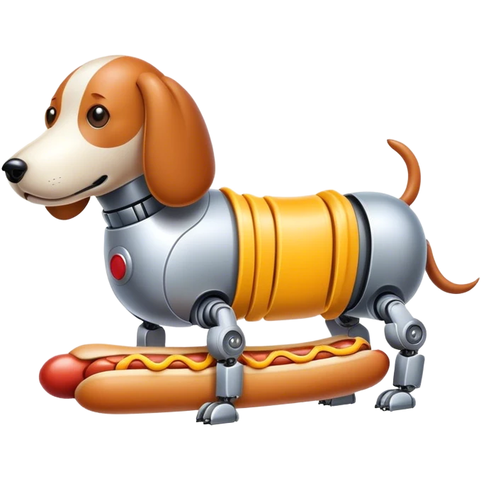 Icon for Botdog.co: a mix of a robotic dog and a hotdog emoji
