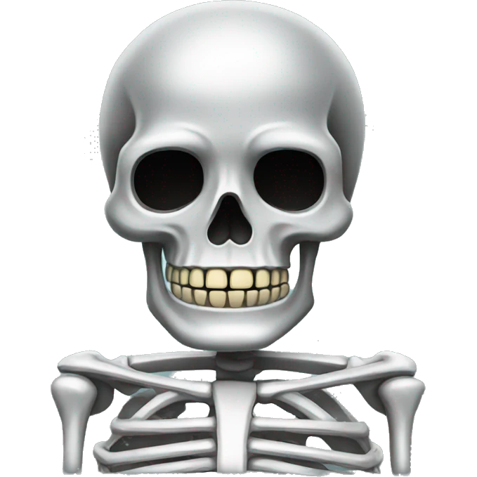 Chrome skeleton emoji
