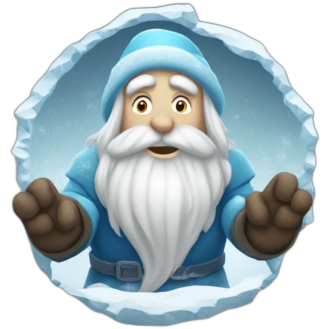 cool Father Frost Rock sign emoji