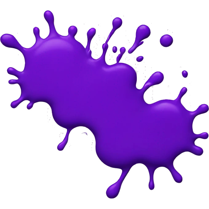 purple paint splashed across screen emoji