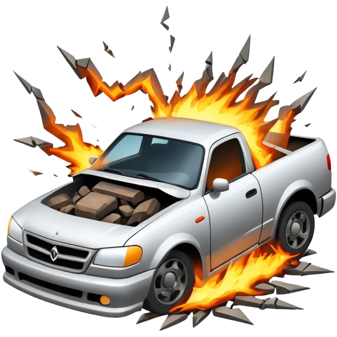 Head on collision  emoji