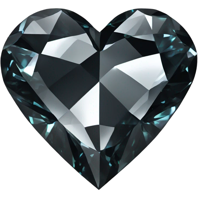 56 karat black diamond heart emoji