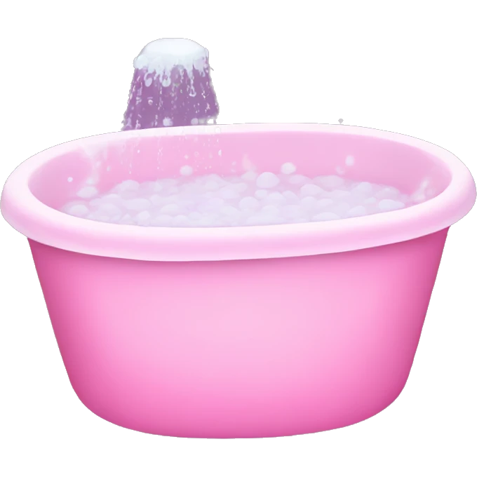 Pink bubble bath emoji