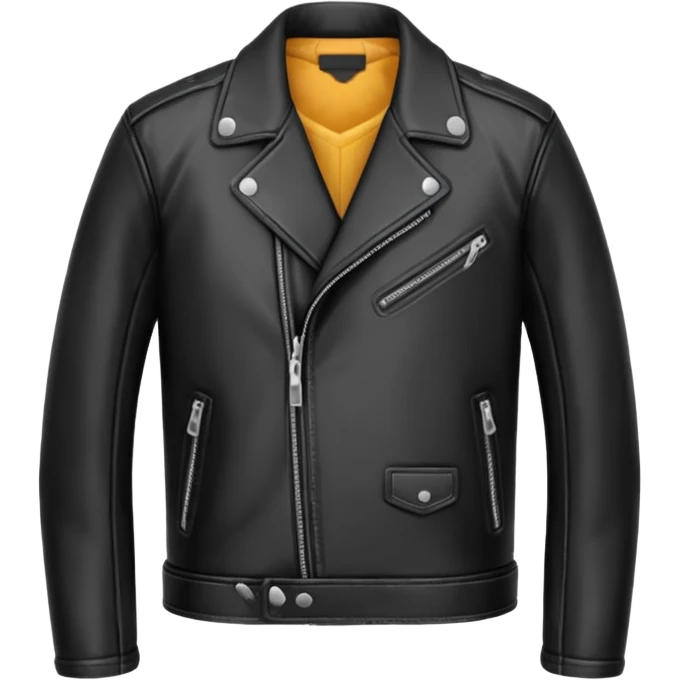 Black leather jacket emoji