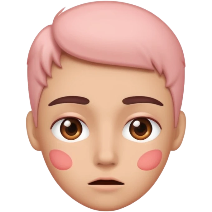Blush nervously  emoji