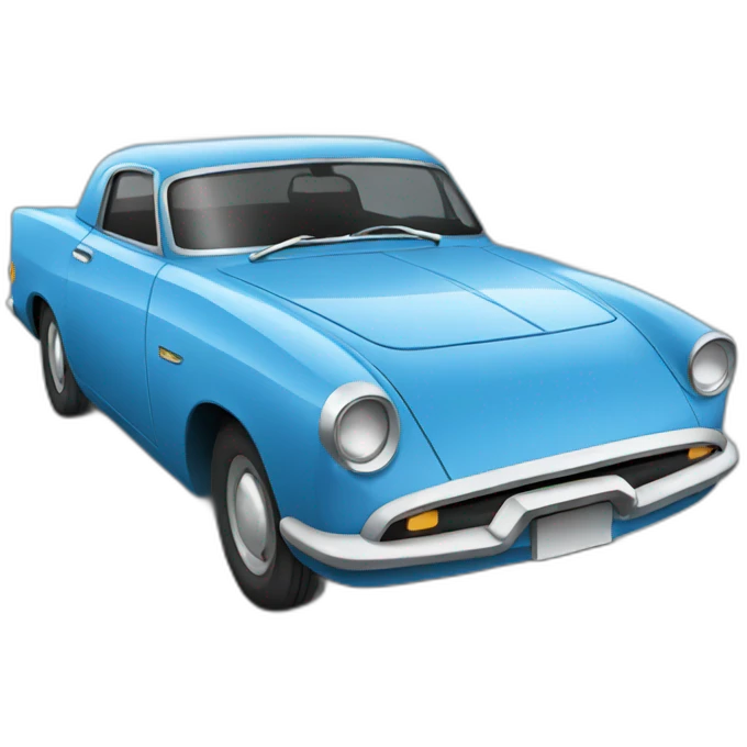 Blue car emoji