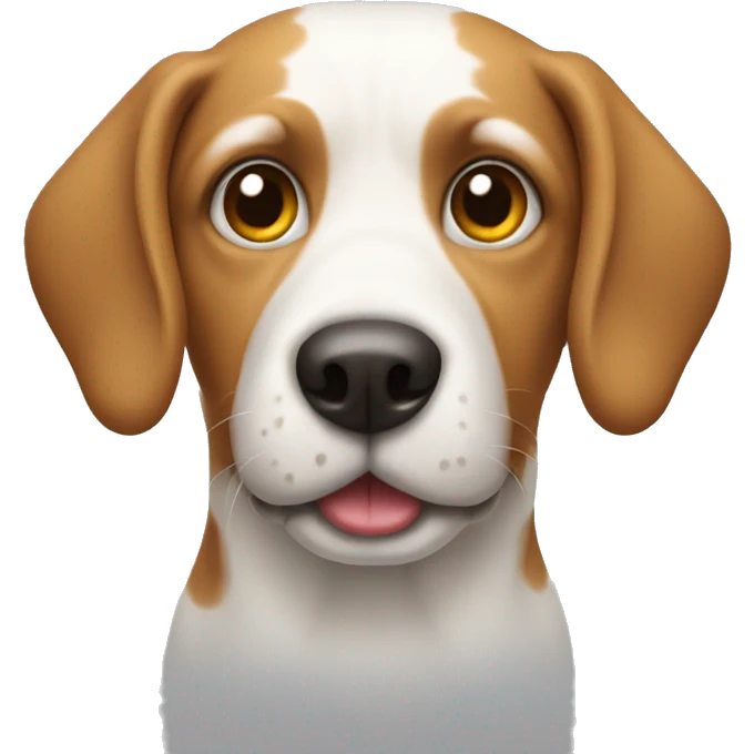 Dog wearing a hoddi emoji