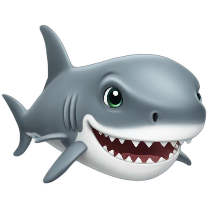 Half elephant half shark emoji