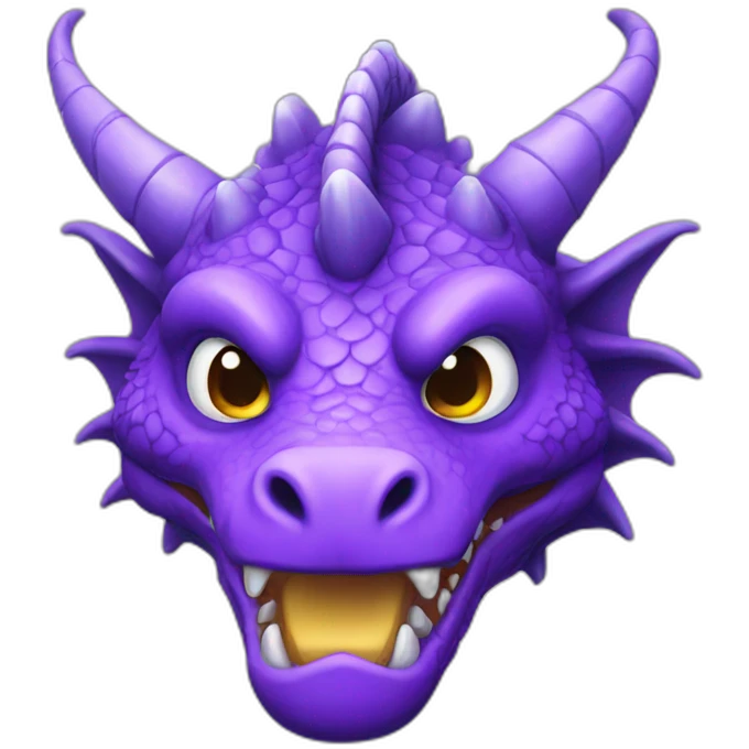 Violet Dragon Head emoji