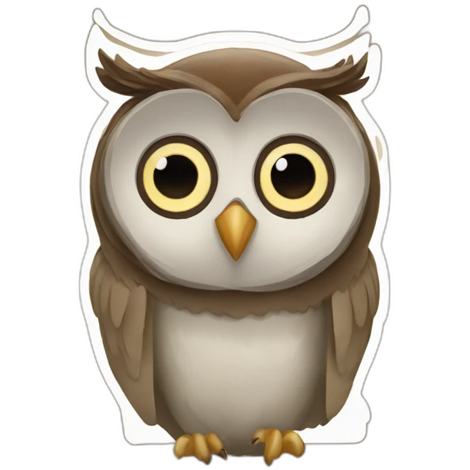 Owl radio emoji
