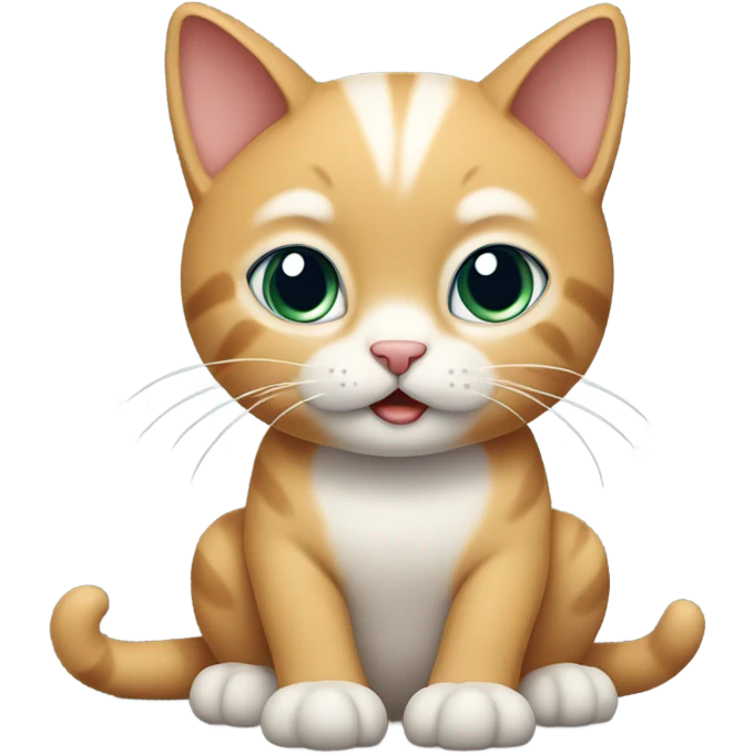 Cat making biscuits emoji