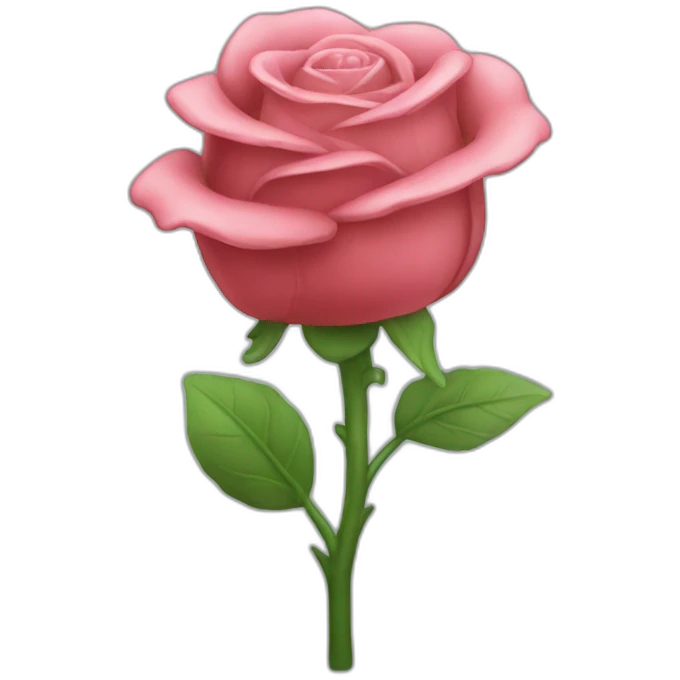 Glass rose emoji