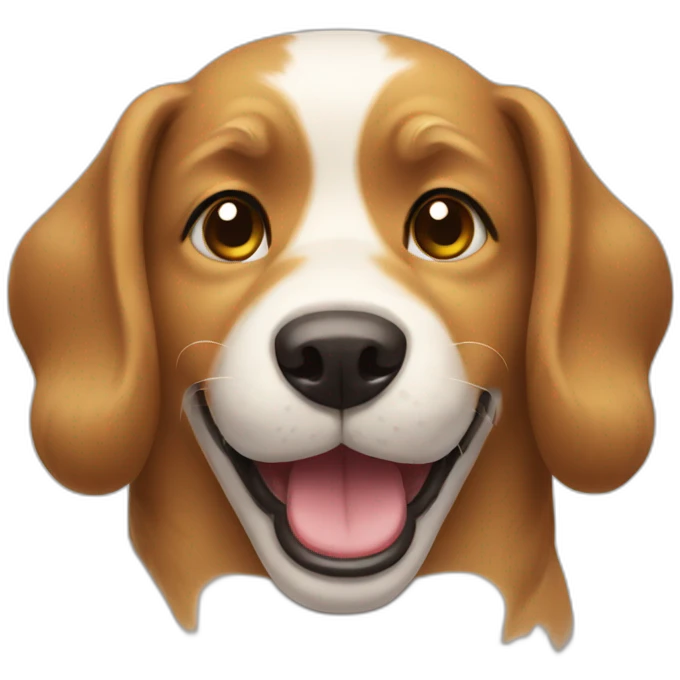 A smiling dog emoji