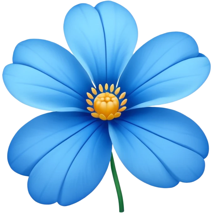Blue flower emoji