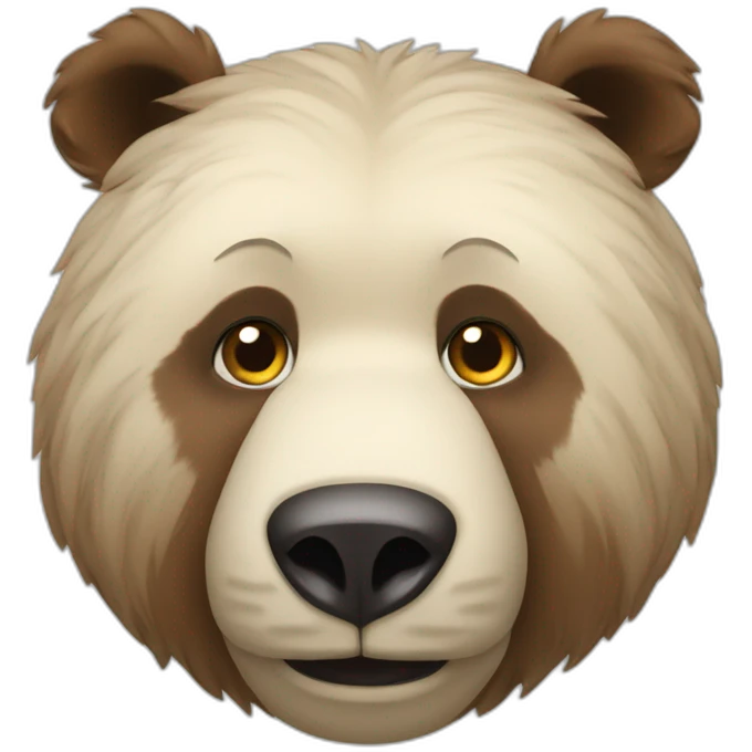 Un ours avec un gros front  emoji