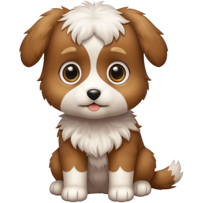 маленький милый щенок в полный рост emoji