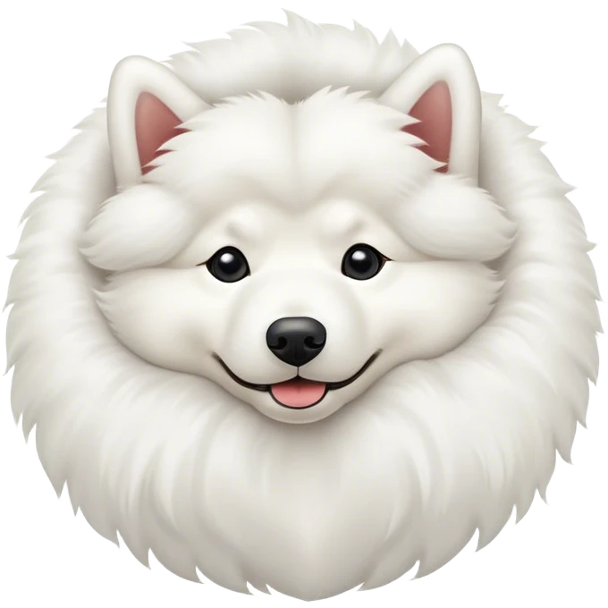 
Samoyed lies upside down emoji