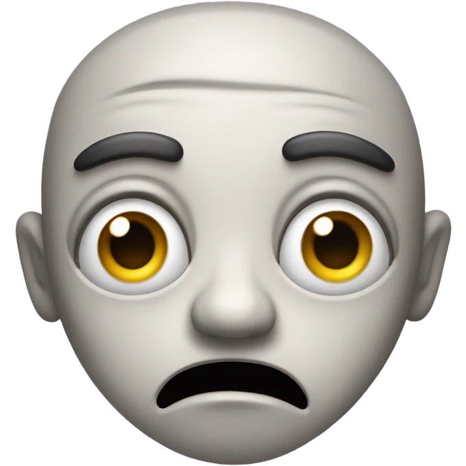 Meh what the heck weirded out face  emoji