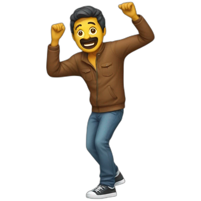 Man who did a dab emoji