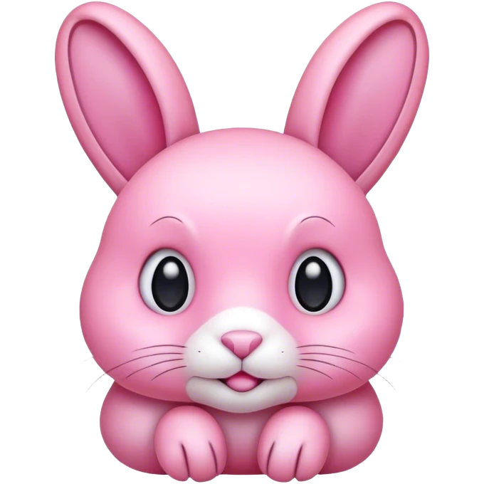 Pink rabbit emoji