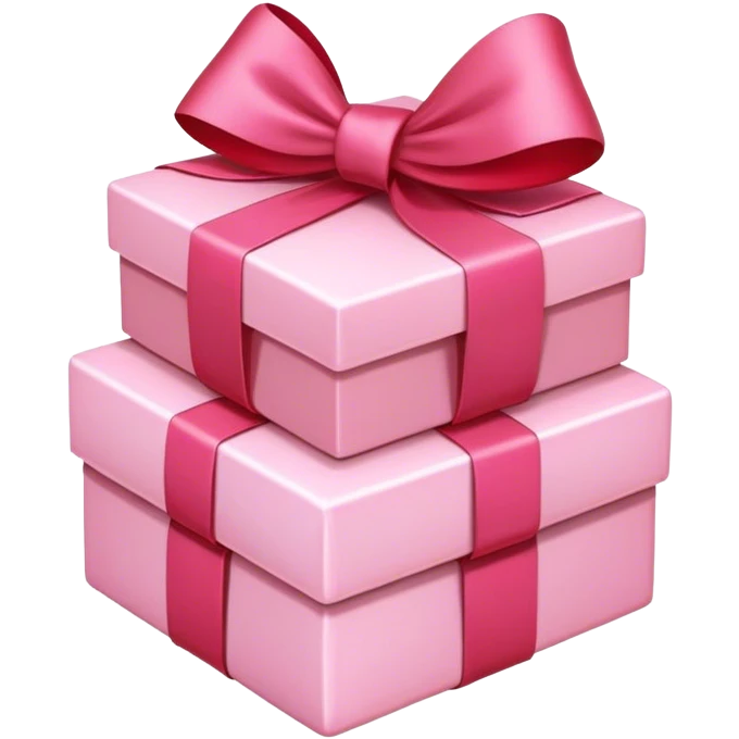 A stack of RMB tied with a pink red bow and ribbon emoji