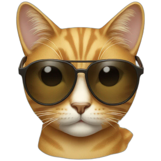 Cat with sunglasses emoji