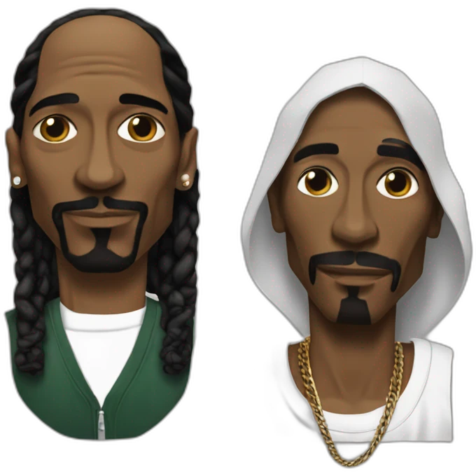 Snoop dogg ando Tupac Shakur emoji