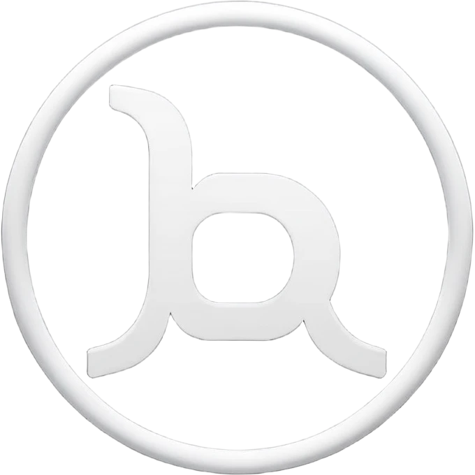 Black circle with “MB” written on in the middle of it. Nothing else emoji