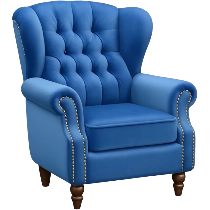 Blue armchair emoji