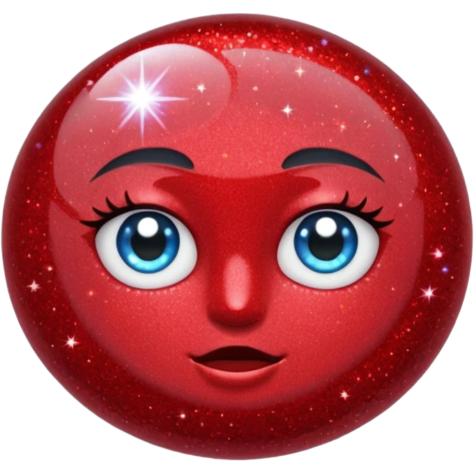 red glitter fix emoji