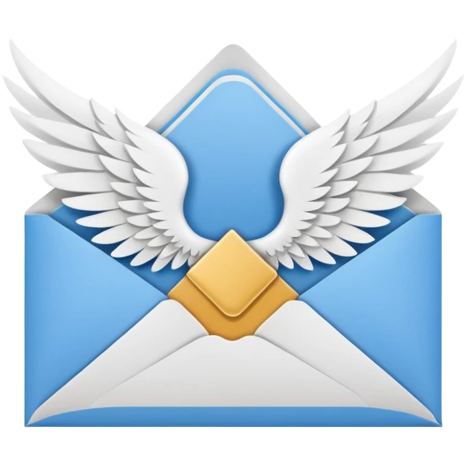 Envelope with wings emoji