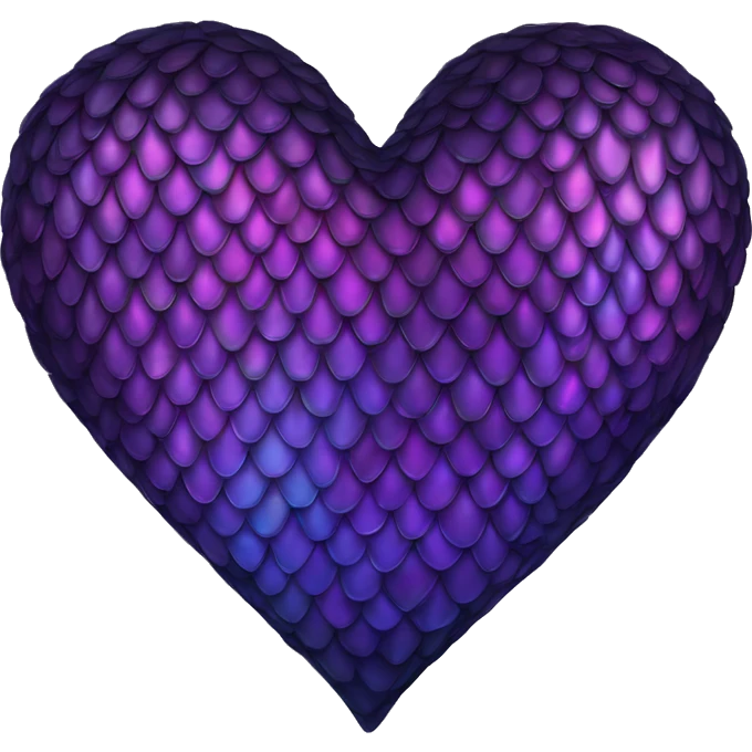 dark iridescent scale heart emoji