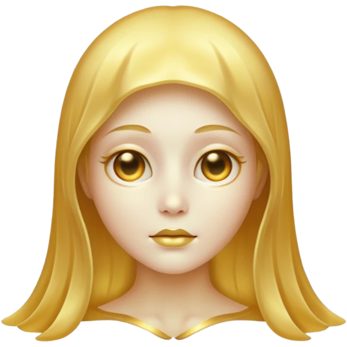 Gold ghost emoji