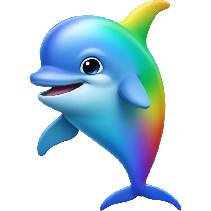 Rainbow dolphin  emoji