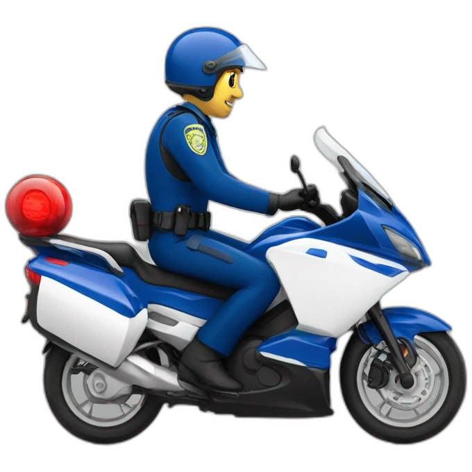 Police wheeling tmax emoji