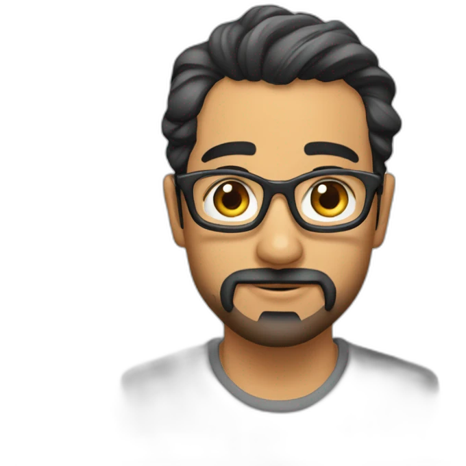 رجل اسود شعر ابيض emoji