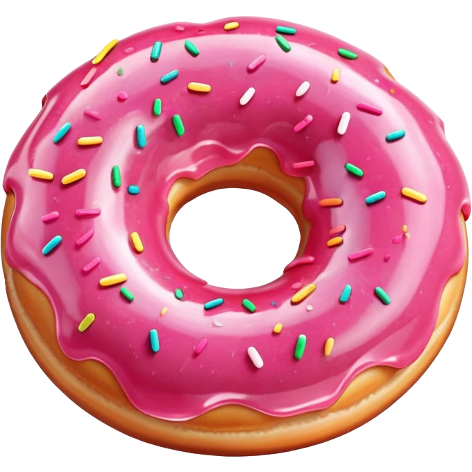 Pink translucent doughnut  emoji