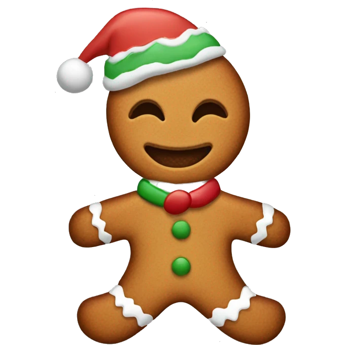 Gingerbread Christmas theme emoji