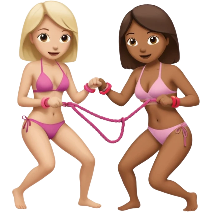 🩲&👙 tug of war  emoji