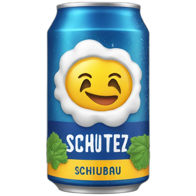 beer can with schultenbrau label emoji