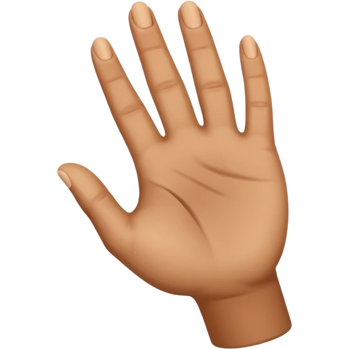 hand palm up side view emoji
