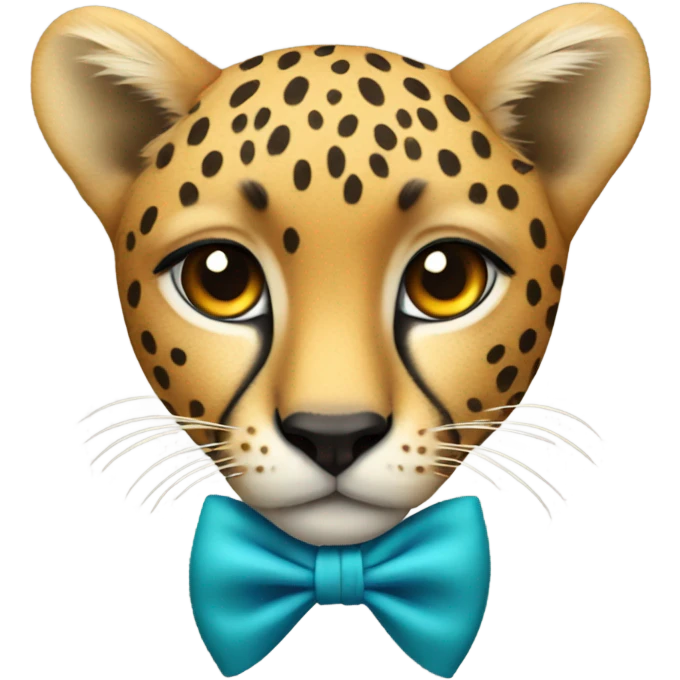 Cheetah bow emoji